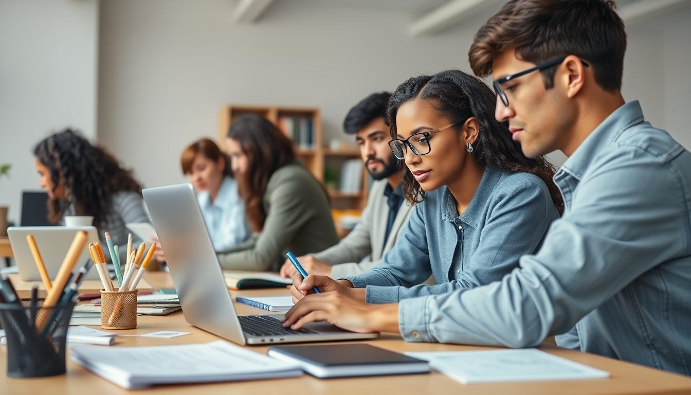 Organized study environment supporting productive learning